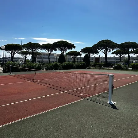 T2 Cocon Lumineux En Bord De Mer Avec Piscine, Tennis Et Parking Lägenhet